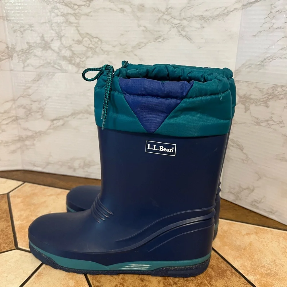 Vintage L.L Bean La Crosse Rubber Duck Rain Boots Blue USA MADE Men’s Size 6